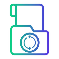 Fototapeta premium folder Line Gradient Icon