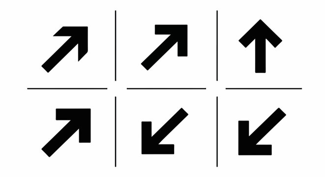 Arrows direction navigation symbol sign pointer guide orientation indication wayfinding