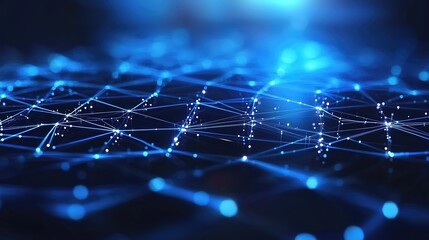 Blue Tech Network Infrastructure (Network Tech Background): Tech Infrastructure Backdrop