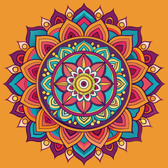 abstract background with round ornament