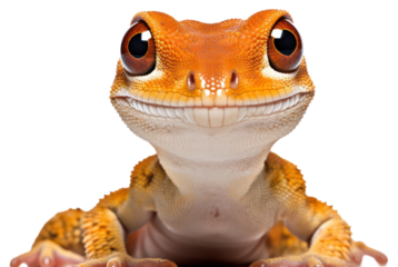 PNG Smiling gecko amphibian wildlife reptile.