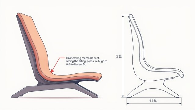 Comparative chair illustration