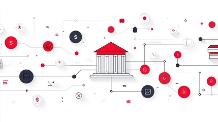 Abstract bank concept