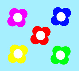 vector illustration of abstract rainbow color background 