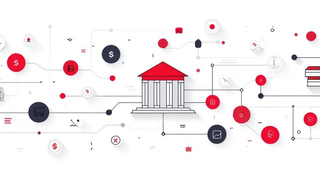 Abstract bank concept - Powered by Adobe