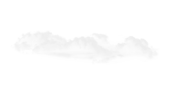 A soft, hazy cloud formation against a bright white background.