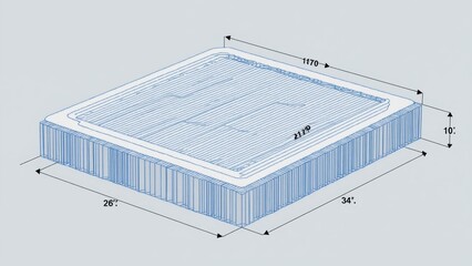 Illustration of Square Pipe Structure
