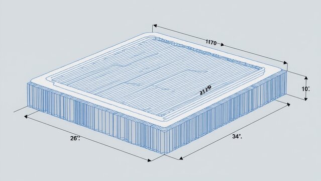 Illustration of Square Pipe Structure