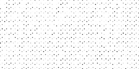 Dot seamless pattern. Subtle fades dots pattern. Halftone faded grid. Small point fadew texture. Digital black fading points isolated on white background for print net design. Vector illustration