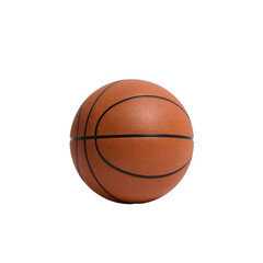 Fototapeta premium A single basketball on a white background