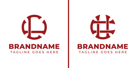 Letters CU and UC Monogram Logo, suitable for business with UC or CU initials