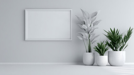 Fototapeta premium empty white room