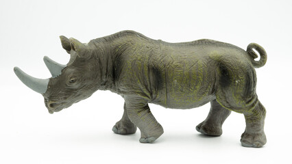 jungle animals toy isolated on white background