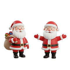 Fototapeta premium santa claus with a gift