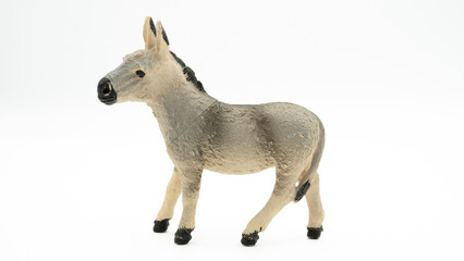 jungle animals toy isolated on white background