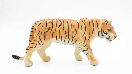 jungle animals toy isolated on white background