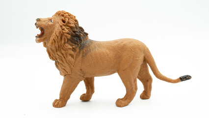 jungle animals toy isolated on white background