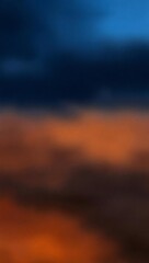 Abstract blurred sunset landscape image
