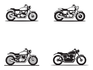 Obraz premium Four Line Art Illustrations of People in Meditation Pose