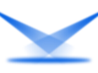 Two Blue Spotlight Shining Effect