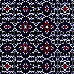 Dark Red and Black Seamless Geometric Background.