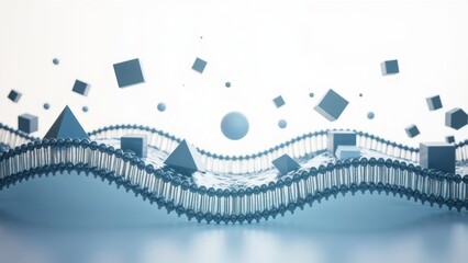 Microscopic particle illustration