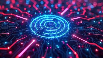 Digital art lighting illustration