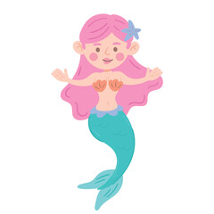 Elegant Underwater Mermaid Silhouette for Graphic Design