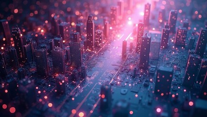 Digital art scene illustration