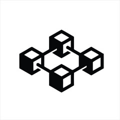 Cube icon isolated on white background. Cube icon in trendy design style for web site and mobile app. Cube vector icon modern and simple symbol.