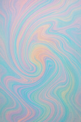 Obraz premium Swirling Pastel Hues with Fluid Abstraction in Soft Colors Evoking Dreamlike Atmosphere for Artistic Backgrounds and Creative Designs