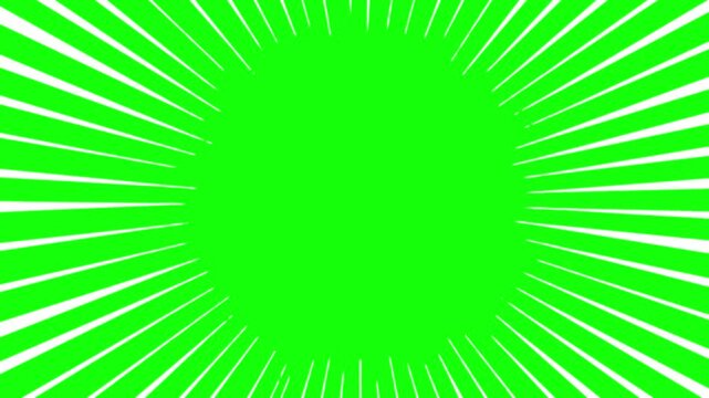Radial Comic Lines Loop Animation with White Strokes
