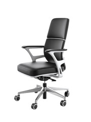 Sleek Modern Office Chair on White Background