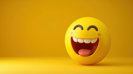 Fototapeta premium Cute Cartoon Memes & Emoticons: Spreading Happiness, Joy and Positive Energy for Social Media Communication