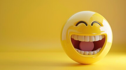 Fototapeta premium Cute Cartoon Memes & Emoticons: Spreading Happiness, Joy and Positive Energy for Social Media Communication