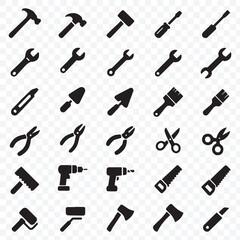 Maintenance and Tool Icon Set

