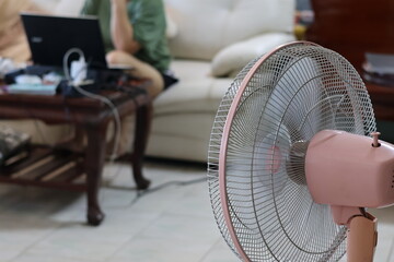 A fan is an electrical appliance that works by using a motor to drive the blades to rotate and blow...