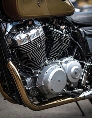 Close-up motorcycle engine (1)