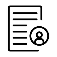 Recommended News Feed Line Icon of Personalized News Feeds Icon Set