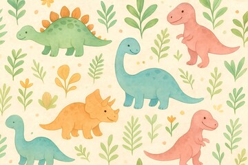 seamless pattern with birds