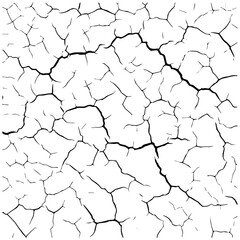 Abstract cracked surface texture, drought and decay pattern for grunge design