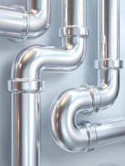 Abstract Metal Piping System Design