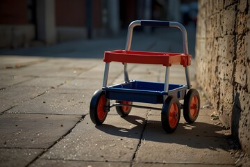 old red car on the street