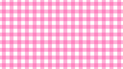 Aesthetic background of pink and white checkered pattern
