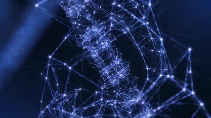 Abstract digital network of interconnected nodes, representing data flow and connections. - Powered by Adobe