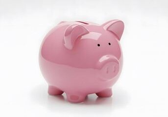 Cute Pink Piggy Bank for Saving Money and Coins