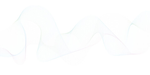 Abstract Futuristic Waving Background.  namic flowing wave lines design. technology and sound wave pattern