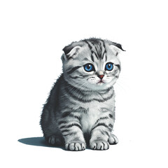 Obraz premium A lovely design that captures the innocence of a cat, symbolizing comfort, peace, and adorable companionship.