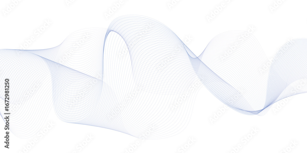 Poster abstract white and gray minimalistic striped background. modern futuristic pattern with infinity cur