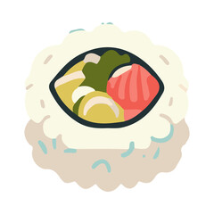 sushi illustration design